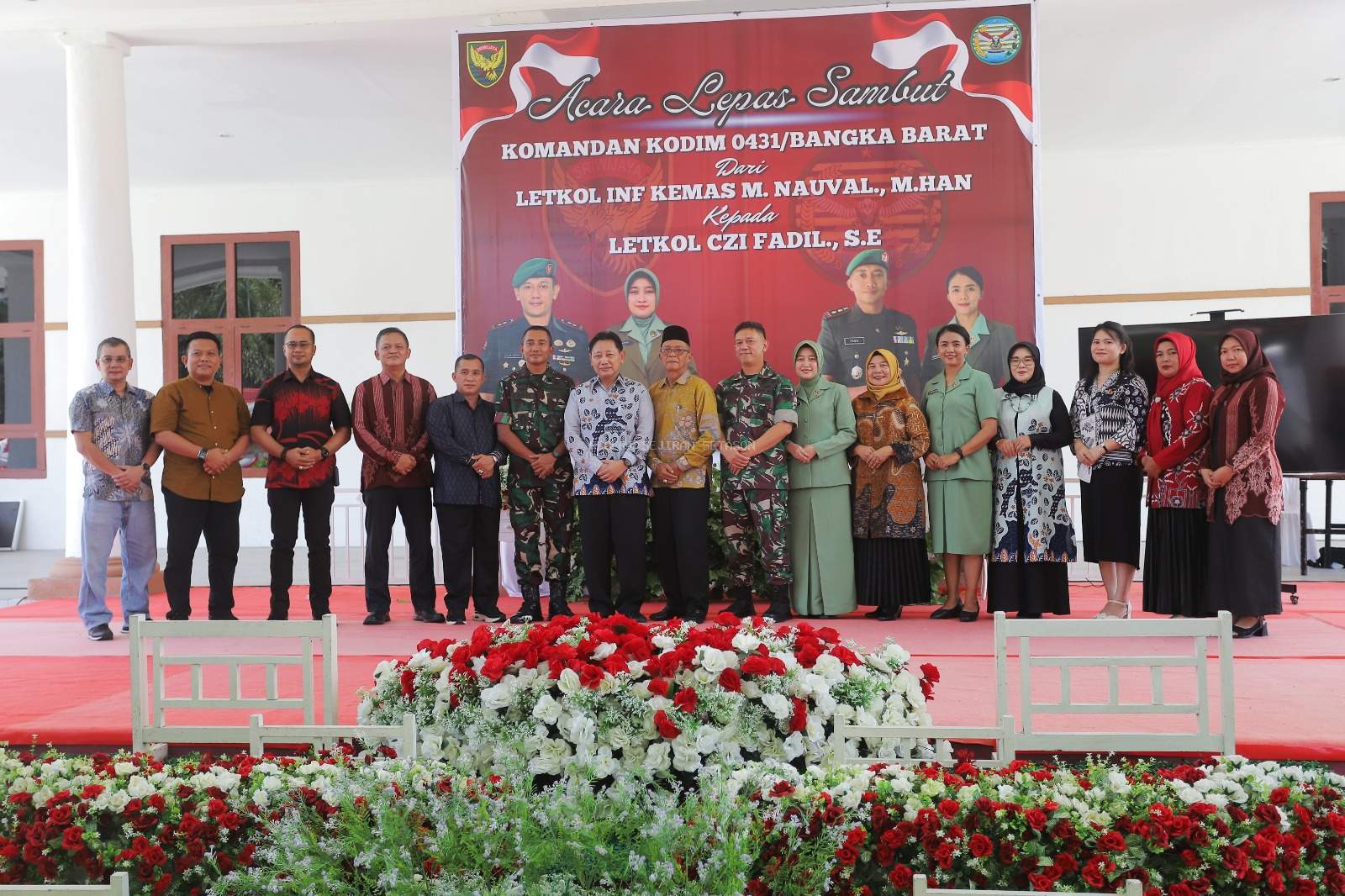 Wakil Bupati Bangka Barat Hadiri Lepas Sambut Dandim 0431